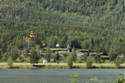 Her ser vi Hunderfossen trollet, 14 meter høy og 70 tonn tung. Da snakker vi dimensjoner