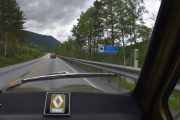 Nå kjører vi inn i Dovre kommune og selvfølgelig ser vi en Moskus på våpenskjoldet