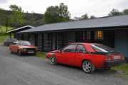Renault 15 har vi tatt men den røde Renault Fuego TX har vi ikke tatt årsmodellen på, den er en 1981 modell