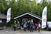 Det er Stjørdal Veteran Motorsykkel Club som også har treff her også kalt Norsk Veteran Motorsykkel Club i følge flagget