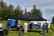 Søndagsmorgen - Teltet skal pakkes men må først få tørke litt i sola