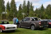 Her har vi også et utvalg av biler du ikke ser hver dag, fra venstre Renault Caravelle, Alaskan og en Laguna