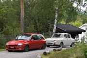 Den første vi se her er en liten råtass som jeg har sittet på med på Vålerbanen, vi ser på en Renault Clio 16 V hvor årstallet blir litt usikkert, men jeg vil gjette rundt 1990. Hissigproppen bak tar vi i neste bilde