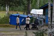 Kildesorteringen på Koppang Camping var eksemplarisk, og her ble det sortert kan jeg love deg