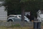 Fredag. Vi passerer en boble og en Volvo Amazon, begge er veteraner