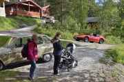 Vel, nå skal vi ut og rølpe litt, selv Kong Gustav hører den bilen når den brummer oppover bakken
