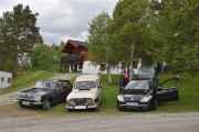 Et skilt kan fortelle mye, fram til 1971 var det bare en bokstav på skiltene og hvert fylke hadde sin egen. Så da tror jeg Renault 17 fra 1968 kom en gang fra Vest-Agder. De to andre kommer fra Møre og Romsdal når dem var nye