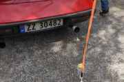 Når en A310 rygger sakte mot en flaske, da begynner Loka å gynge