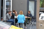 Lørdagskvelden er over og her sitter vi søndagsmorgen med frokost og morgenkaffe før hjemturen
