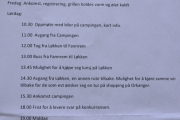 Lørdag Øysand camping - Programmet