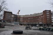 Oslo Havn. Fridtjof Nansens plass. Bilde er tatt i januar 2025, ser dere det samme som meg? Jeg har jo lest at dem bygger i høyden nå