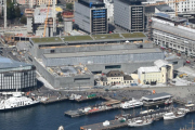 Oslo Havn. Brynjulf Bulls plass. Det var i august 2019 jeg tok dette bilde, nå kan vi se hvor stort det er. Er det Trekant-tomten vi ser bak der?