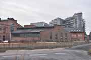 Oslo Havn. Holmens gate 1 er støperiet fra slutten av 1800 tallet, alle disse bygningene fra Akers Mekaniske Verksted er vernet