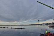 Oslo Havn Vann- og avløpsledninger. Revierhavna er rett over her og Lindøysund er badeplassen på den andre siden av øya. Jeg har sett at de holder på inne på øya også