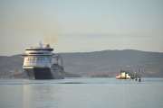 Oslo Havn. Color Line ved Dyna fyr
