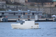Oslo Havn. Litt gammelt bilde fra 2018,  jeg står på Aker brygge og tar bilde av fiskebåten Obelix V-3-HS som er fra 2004