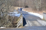 Østensjøvannet 11 mars 2017 - Vi faller liksom for Skjæra når den viser seg da