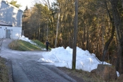 Her ser vi snø haugen, litt større denne gangen
