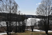Vårt vanlige utsiktsbilde, Østensjøvannet viser seg på sitt beste