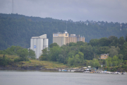 Hovedøya - Strand Unikorn, ca. 80 000 tonn matkorn skipes inn her hvert år