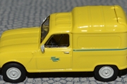 Renault 4F4 Fourgonnette -  La Poste er nok fra 1961. Nå er vi på det franske posttjenesteselskapet som skiftet farge fra grønn til gul i 1960 åra