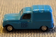Renault 4F4 Fourgonnette - EDF-GDF fra1965. I 1965 var Frankrikes statseide energiselskaper, EDF (Electricité de France) og Gaz de France (GDF), sentrale i nasjonens energistrategi, med EDF som fokuserte på å bygge sitt gass-grafitt-atomreaktorprogram og GDF utvidet sitt naturgassdistribusjonsnettverk. Nå bare siterte jeg AI