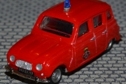 Renault 4L fra 1963 - Pompiers. Utrykningskjøretøy for det franske brannvesenet 