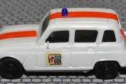 Renault 4 fra 1980 åra - SOS 101 Police Belgia. I Belgia er 101 nødnummeret for politi ved akutte situasjoner
