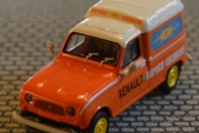 Renault 4F4 Fourgonnette - Renault Service Vacanses fra 1965. Her har vi også et årstall på modellen. Modell Brekina i 1/87 skala