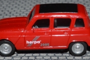 Renault 4 - Herpa modell fra 1974 til1978.  Nå er vi på Spielwarenmessen i 2005 i Nürnberg. International Toy Fair i Nürnberg er nok stikkordet her