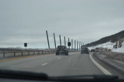 Ferden går videre og vi blir forbi kjørt av en Renault Scenic