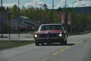 Selvfølgelig møter vi veteraner på vei til Flisa, dette er en Pontiac Le Mans fra 1969