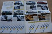 Første siden er om Renault 5 som kom i 23 forskjellige versjoner. Renault 5 Five med 3 og 5 dører, Renault 5 SL med 3 og 5 dører, Renault 5 TL med 3 og 5 dører, Renault 5 TR med 3 og 5 dører, Renault 5 GTR med 3 og 5 dører, Renault 5 GTS med 3 og 5 dører, Renault 5 Auto med 3 og 5 dører, Renault 5 GTX med 3 og 5 dører, Renault 5 Baccara kun med 3 dører, Renault 5 GT Turbo kun med 3 dører, Renault 5 SD kun med 3 dører, Renault 5 TD med 3 og 5 dører og til slutt Renault 5 GTD med 3 og 5 dører