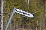 Adressen hit er Nebbveien, dette blir enkelt til neste gang håper jeg, selv om veien ikke finnes på kartet