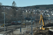 Når jeg er ved Kongsvinger, og så elsker jeg å ta bilder av tog og gravemaskiner