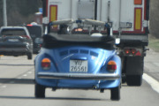 Vi starter i 10 tiden og den første bilen som dukker opp på E6 er en Volkswagen 1600 Cabriolet fra 1978, da fant vi en fin veteran på første bilde