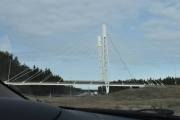 Vi passerer Kolomoen bru som ble åpnet i 2009 og er 82 meter lang