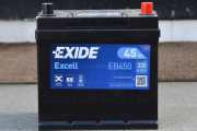 Nytt batteri i mars 2025. Exide Excell-EB450 12V 330A 45Ah, lengde 22.0, Bredde 13,5, Høyde 22,5. Polstilling Høyre + / Venstre -