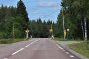 Den nærmeste togovergangen jeg finner da like etter Rågsveden