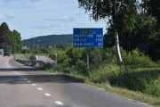 Vi har 21 km igjen til Borlänge, vi bruker vist lengre tid en vi trodde