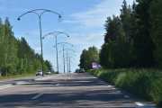 Sjekk den gatebelysningen da folkens, har vi kommet til Borlänge?