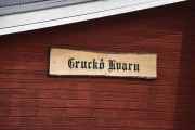 Gruckå kvarn var i ordinær drift til rundt 1970 åra men vi fant ikke ut hvor gammel den er