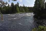 Så stopper vi like før vi kommer til Malung på en liten rasteplass, her ser vi Västerdalälven også