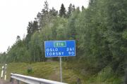 Nå har vi bare 9 mil igjen til Torsby hvor vi skal handle litt