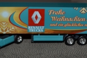 RENAULT MAGNUM 2003  turkis-goldene Farben und groben weiben Schneeflocken