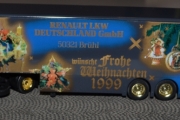 RENAULT Premium 1999 dunkelblau mit samtlichen bunten Weihnachtsmustern
