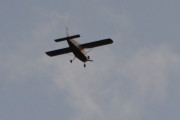 Morten 26 august 2018 - LN-TVI over Høyenhall, klokken er 17.15. Det er en Saab-Scania MFI 9 Junior fra 1963 som Johan eier