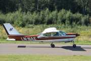 Morten 24 august 2019 - LN-NAE på Kjeller flyplass, det er Sameiet LN-NAE som skal lette med sin Cessna 177RG Cardinal RG II fra 1976. Når den er i luften så heiser den opp hjulene