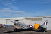 Morten 24 august 2019 - LN-TEX på Kjeller flyplass, det er Sameiet LN-TEX sin North American T-6G Harvard fra 1944. Jeg vet ikke om den kommer opp i luften i dag