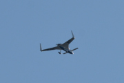 Morten 26 august 2019 - LN-HPB over Høyenhall, det er en  Rutan 61 Long-EZ fra 1983. Legg merke til at propellen er bak